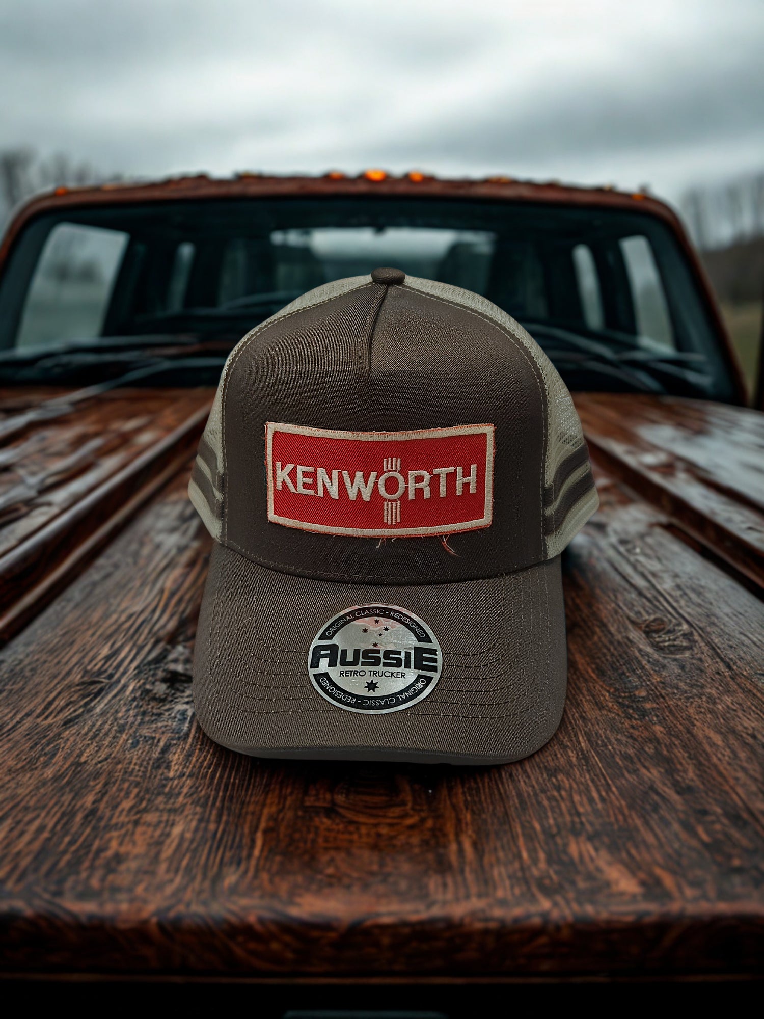 Recycled vintage patch trucker caps