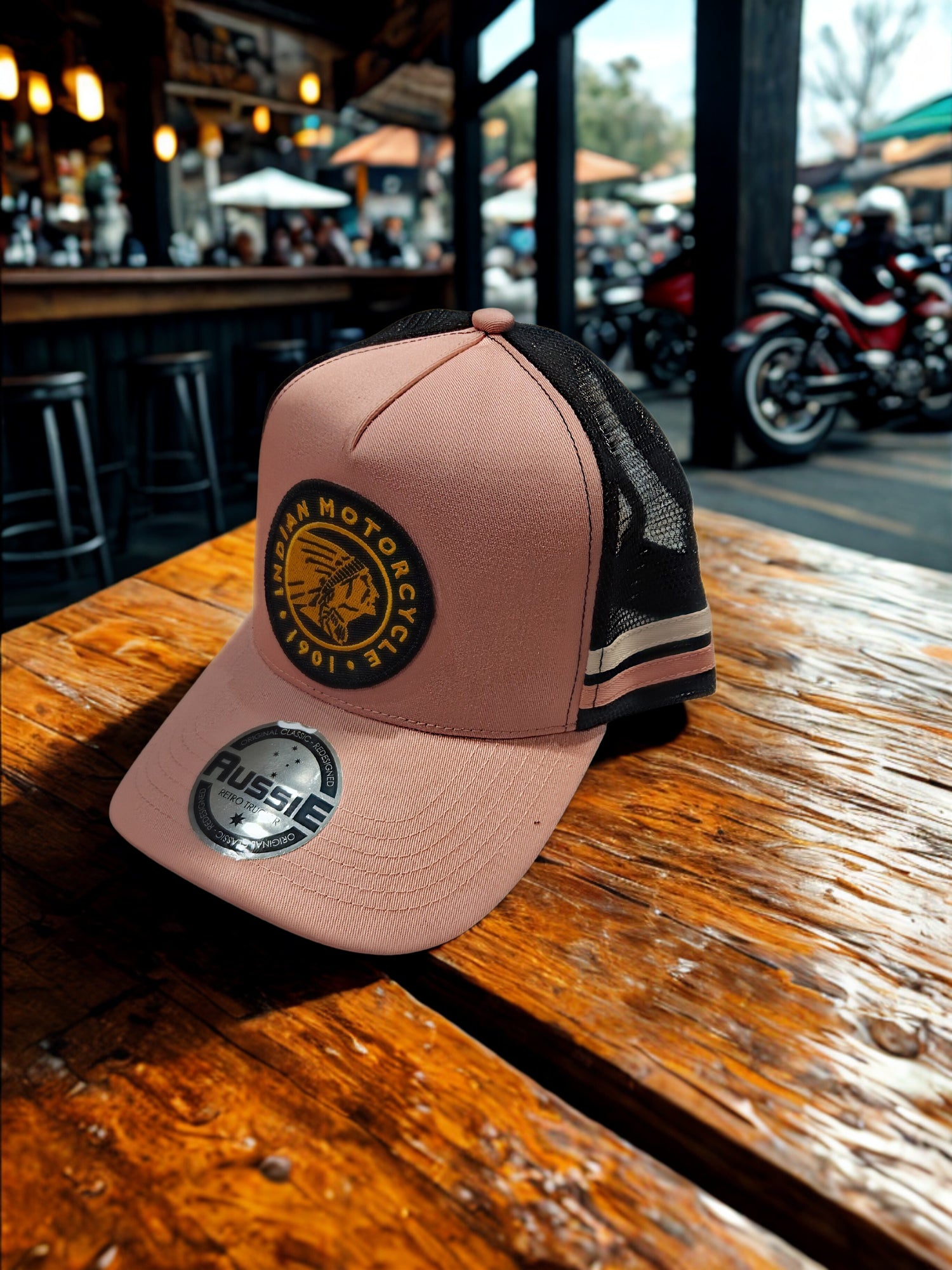 New twin striped trucker caps