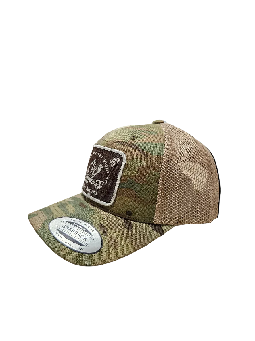 Classic Yupoong camo snap back hat