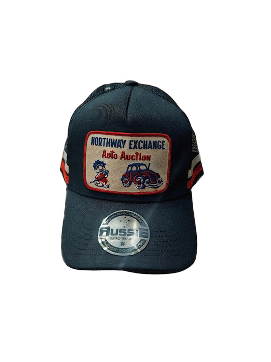 Custom vintage patch truckers cap
